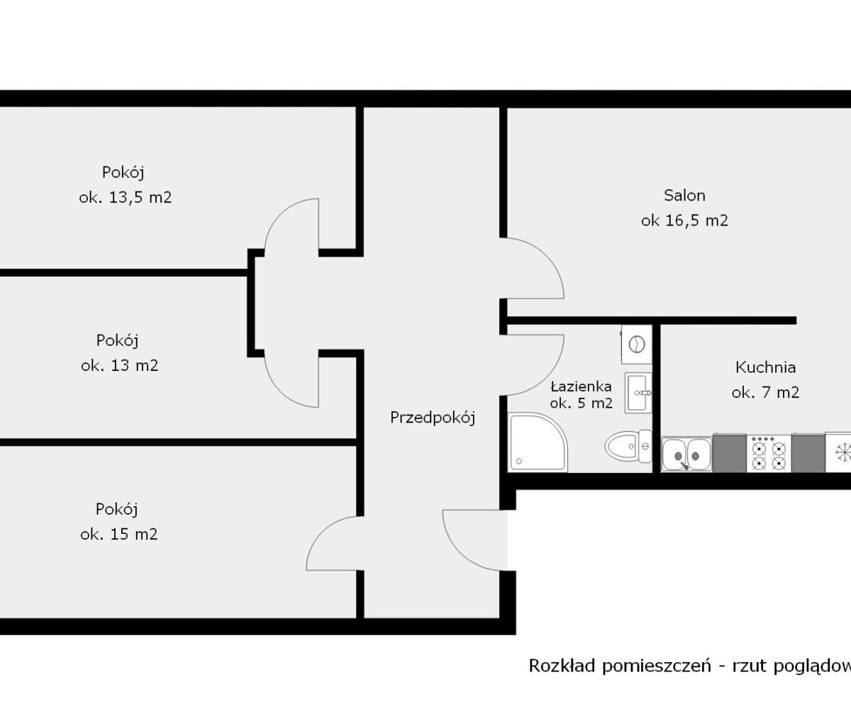 Polen! Wroclaw(Breslau) Sanierte 4 Zimmer Wohnung in gepflegtem Altbau