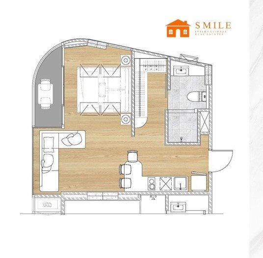 Ambitioniertes Apartment in der Hotelanlage einer Schönheitsklinik