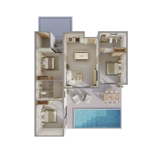 Barrierefreie Luxusvilla auf Koh Samui mit 12% Rendite oder Selbstnutzung