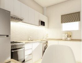 Küstenzauber: Stilvolles 43 m² Apartment mit Balkon und Parkplatz in Rewal