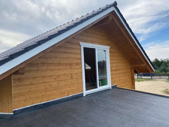 Echtes Blockhaus nur 3 km von der Ostsee entfernt