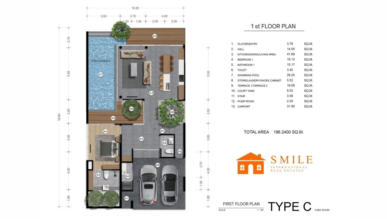 Thailand!Phuket! Grüne Perle mit Pool in tropischem Design