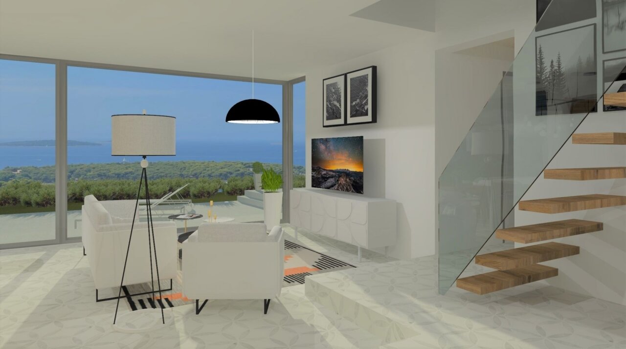 Kroatien! Primosten! Luxusvilla mit Meerblick, Pool und Garage