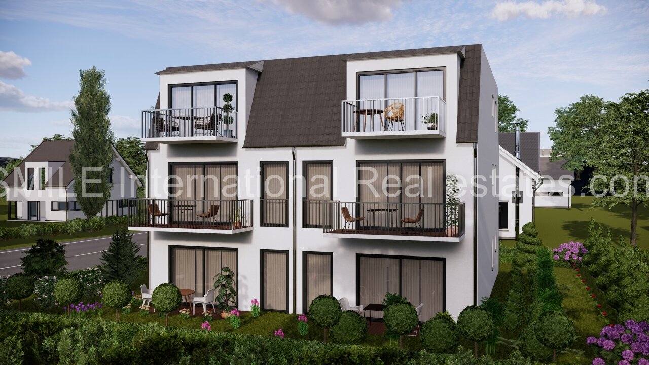 Energiebewusste Stadtvilla mit intelligentem Gründach, provisionsfrei