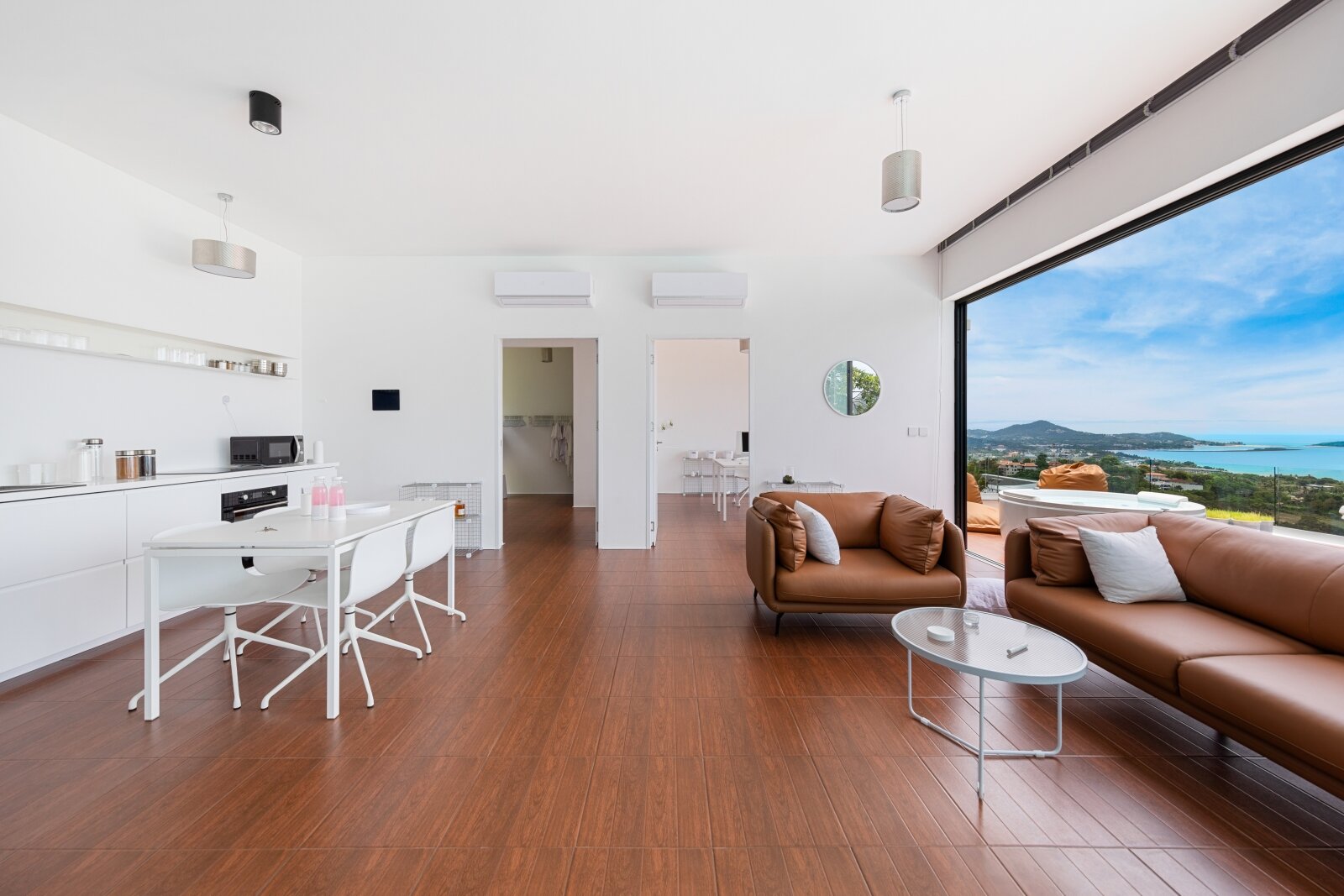 Thailand! Koh Samui! Erstbezug! Sehr anspruchsvolle, energieautarke 195 m² Villa mit 180° Meerblick