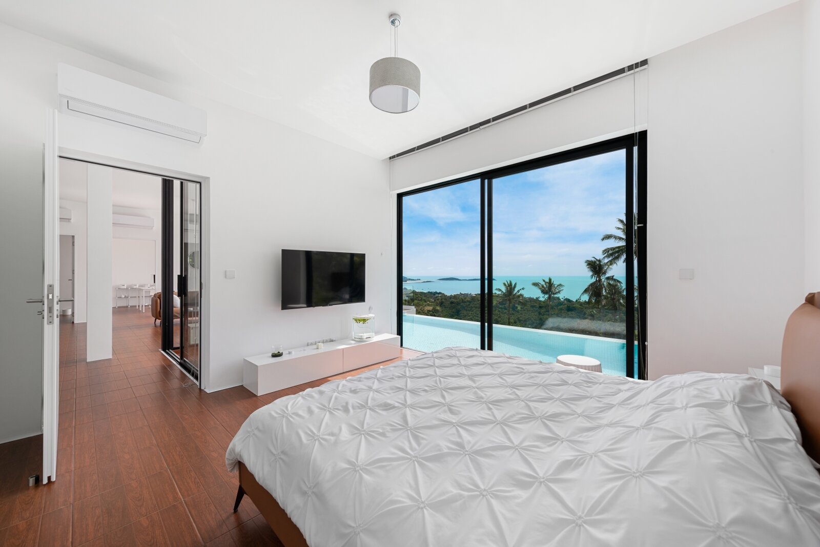 Thailand! Koh Samui! Erstbezug! Sehr anspruchsvolle, energieautarke 195 m² Villa mit 180° Meerblick
