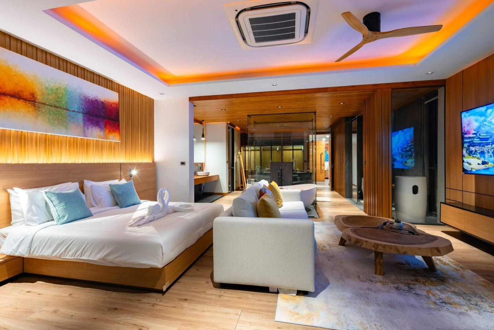 Opulente Residenz auf Koh Samui mit Meerblick und Pool