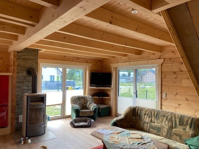 Echtes Blockhaus nur 3 km von der Ostsee entfernt